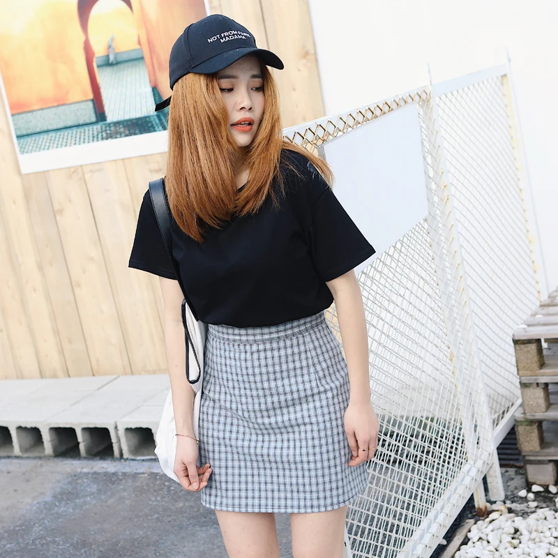 Женские повседневные юбки в стиле Харадзюку преппи шорты летняя юбка А-силуэта с