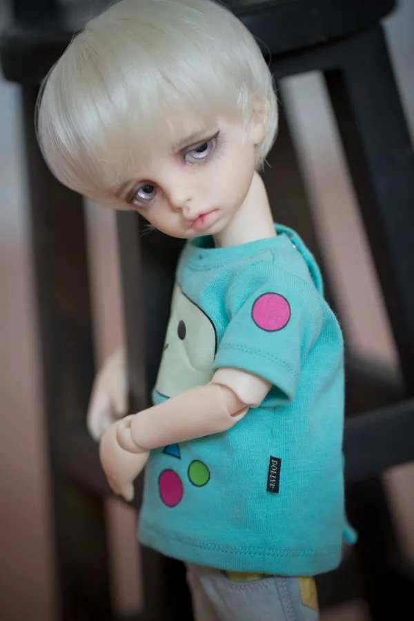 

BJD doll wigs keiskei white short hair wigs for 1/3 1/4 1/6 BJD DD SD MSD YOSD doll High-temperature wire wigs doll accessories