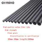 Труба из углеродного волокна 2 шт., стержень из углеродного волокна 3k, 20 мм-30 мм, для самостоятельного сборки, рамы квадрокоптера, посадочное шасси, набор сделай сам для дрона