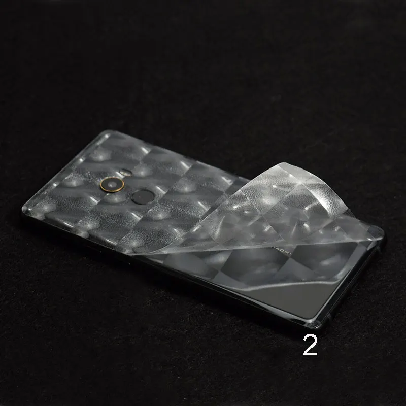 2018 Transparent Frosted Back Phone Sticker for Xiaomi MIX/MIX2/MIX2S Wrap Skins Fiber/Grid Film Leather Grain optional |