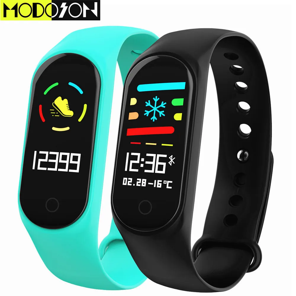 Смарт-браслет MODOSON M5 монитор сердечного ритма Браслет фитнес-трекер Smartband PK mi 4 Band для huawei Xiao mi samsung LG iphone