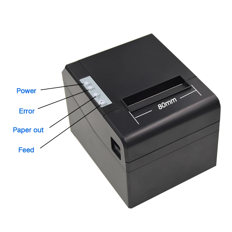 Zjiang 80 мм pos термопринтер для получения Bluetooth/USB порт Кухня машина принтер с авто