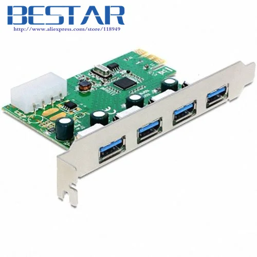 Плата-контроллер с 4 портами USB 3 0 5 Гбит/с | Компьютеры и офис