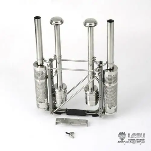 Металлический воздушный фильтр LESU выхлопная труба 1/14 RC King Hauler Liner трактор