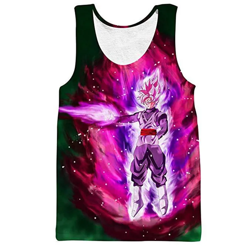Dragon Ball майка мужская летняя майка без рукавов косплей одежда Сон Гоку Вегета топы майки уличная майка
