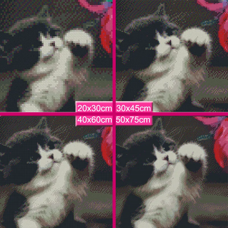 Meian Animal Cat Алмазная вышивка продажа 5D DIY картина Картина из смолы полная круглая