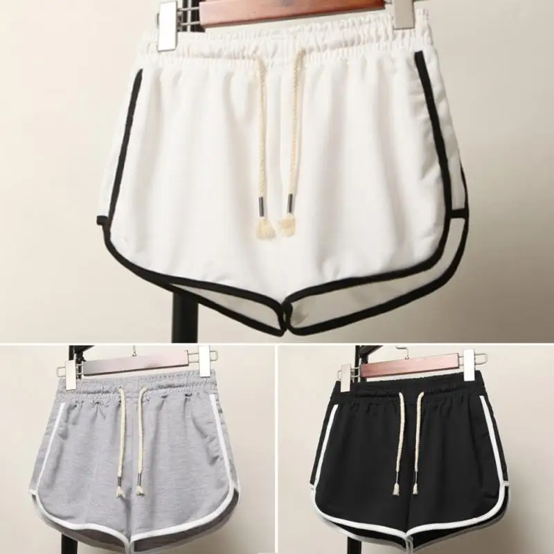 Летние женские модные корейские свободные короткие штаны с высокой талией