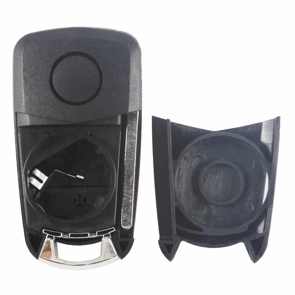 2 кнопки раскладной дистанционный Складной автомобильный чехол для ключей Fob