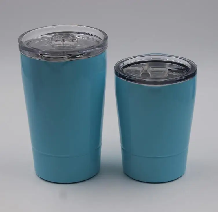 Quevinal20pcs 12oz 8 5 oz мини массажер бокалы для вина Нержавеющая сталь путешествия