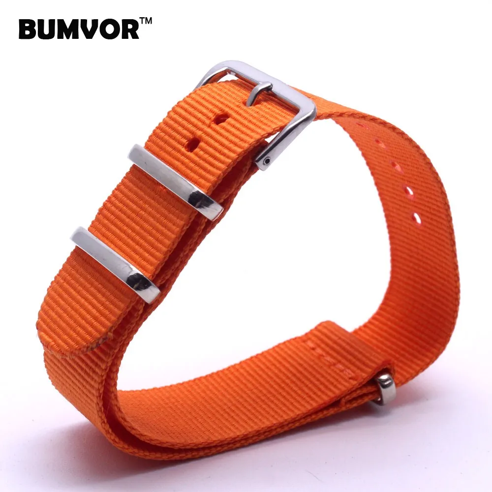 Новый 2014 Смотреть 18 мм Армия Оранжевый Военный нато ткани Тканые Нейлон ремешки