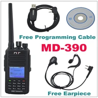 tyt md 390 dmr walkie talkie md390 uhf400 480mhz gps two way radio ip67 waterproof transceiver programming cable cd earpiece