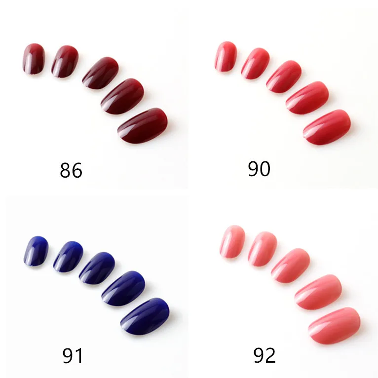 100 PCS Stiletto матовый телесный бежевый Ручная роспись ногтей советы нажмите на палку на поддельные ногти полное покрытие Средний накладные ногти