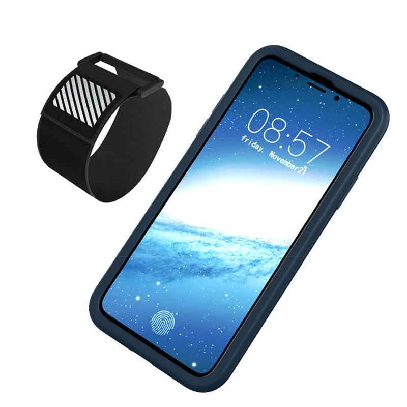 Eagwell 2 в 1 съемная спортивная повязка на руку чехол для телефона сумка iPhone X бега