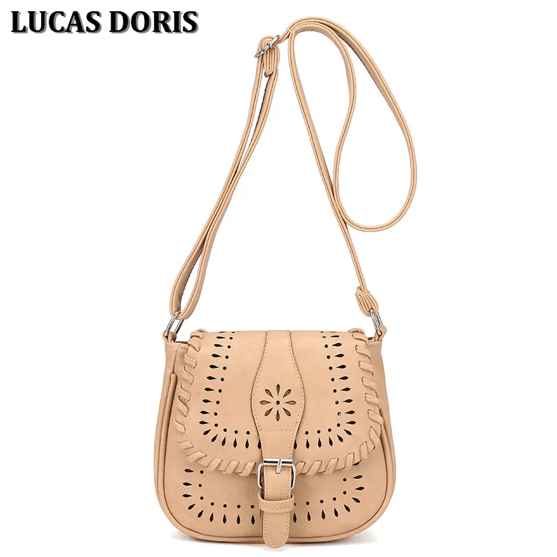 Лидер продаж! Женская модная маленькая сумка-ракушка кожаная ажурная сумка на