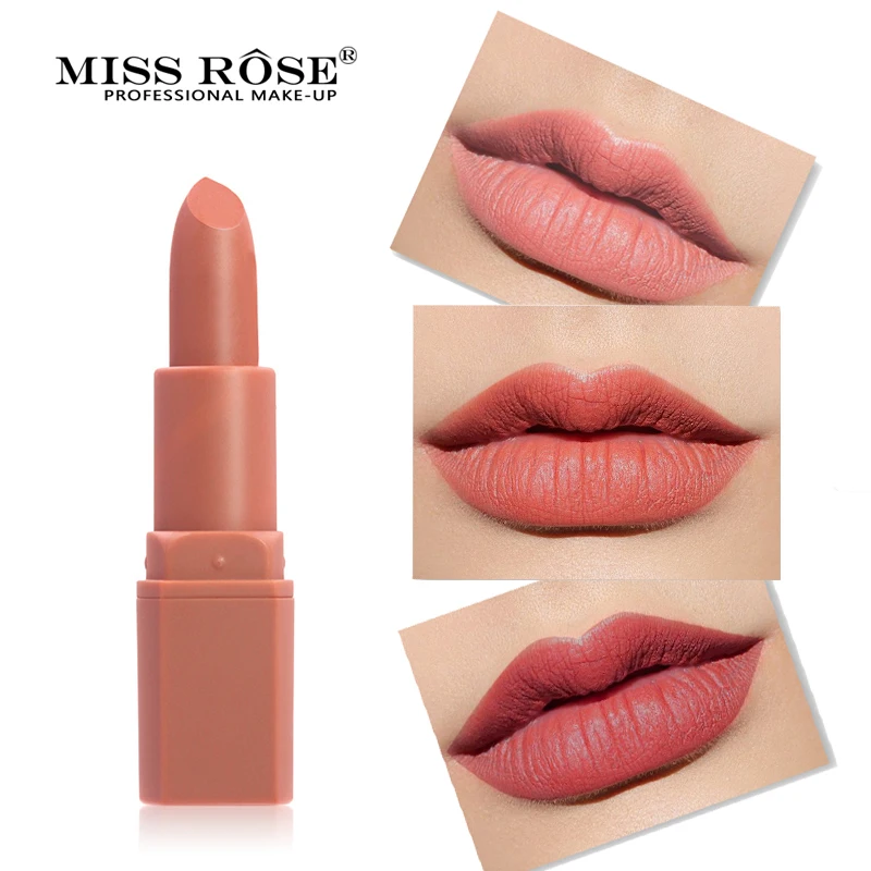MISS ROSE макияж Тыква телесного цвета матовая помада сексуальные красные губы