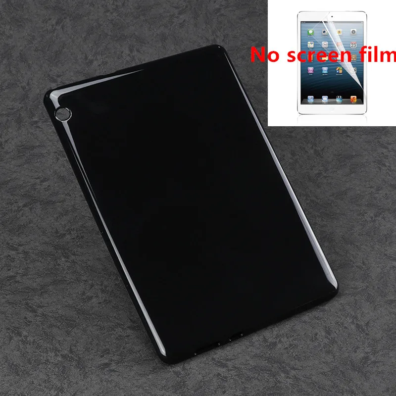 TPU black Ультратонкий чехол-подставка из искусственной кожи для huawei MediaPad T3 10 AGS-L09 AGS-W09 чехол для планшета Honor Play Pad 2 9,6 дюймов+ пленка+ ручка - Цвет: TPU black