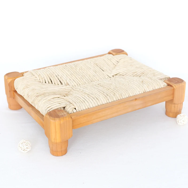 NEWBORN BED PROP vintage style mini size newborn bed wood stain bed newborn photography props