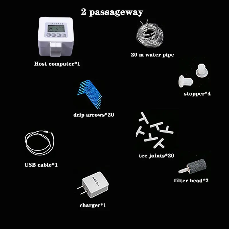 Приложение Smart Wifi пульт дистанционного управления многоканальный Капельное орошение садовое растение Utomatic Капельное орошение система водяной насос таймер инструмент - Цвет: 2 passageway