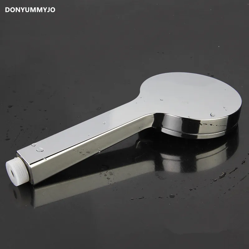 Plating Chrome Three Function ABS Hand Shower Mirror Surface Handheld Head Nozzing Bathroom Water Saving | Обустройство дома
