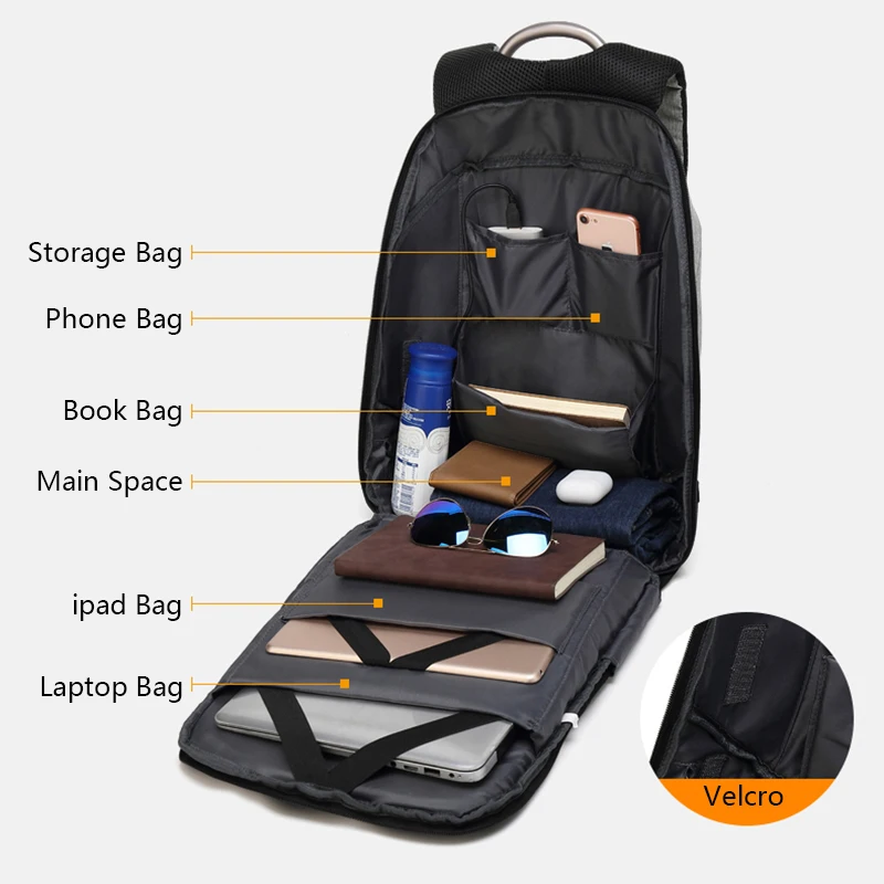 Рюкзак VENIWAY мужской для ноутбука модный Водонепроницаемый Многофункциональный