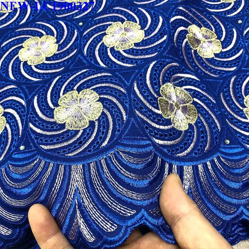 Нигерийская кружевная ткань 2019 африканская швейцарская вуаль кружево высокое