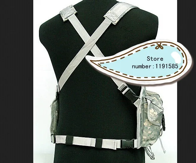 

Outdoor tactical ride AK multi-pocket magazine chest rig carry cs vest ACU