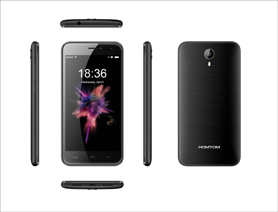 Оригинальный HOMTOM HT3 мобильного телефона 5 0 &quotAndroid 1 HD 1280*720 3g WCDMA MTK6580 4 ядра 3000 мАч ГБ