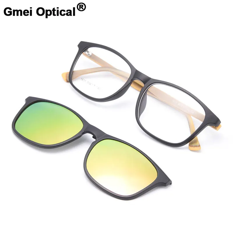 Оптическая оправа для очков Gmei 1611 Urltra Light TR90 поляризованные солнцезащитные очки с