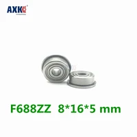 axk f688zz bearing abec 5 10pcs 8165 mm flanged f688z ball bearings f688 zz f6188zz