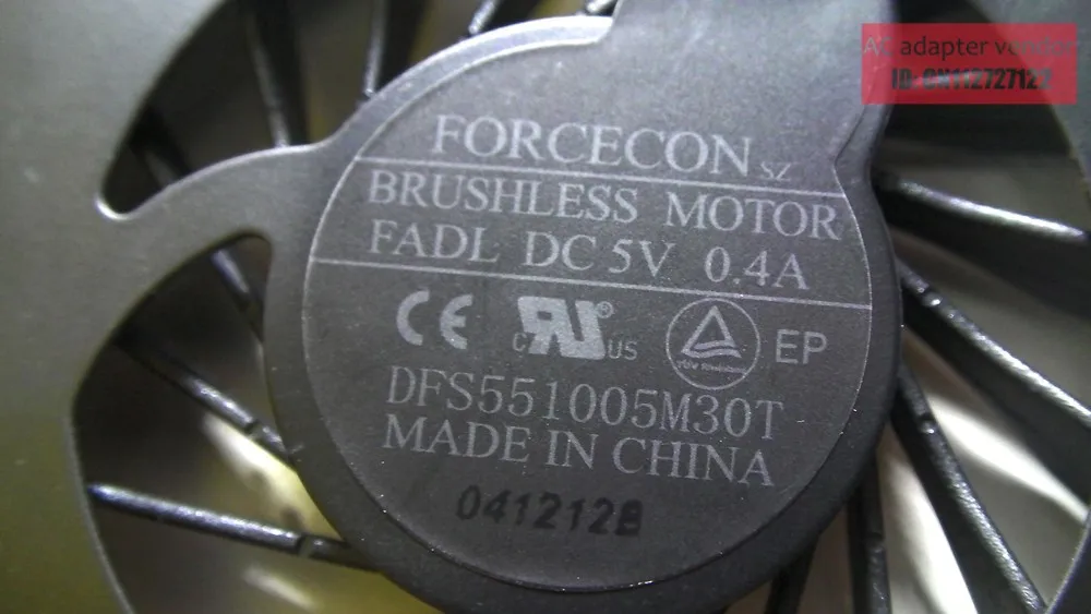 FOXCONN NFB73B05H-001 FSFA10M DC5V 0.40A вентилятор