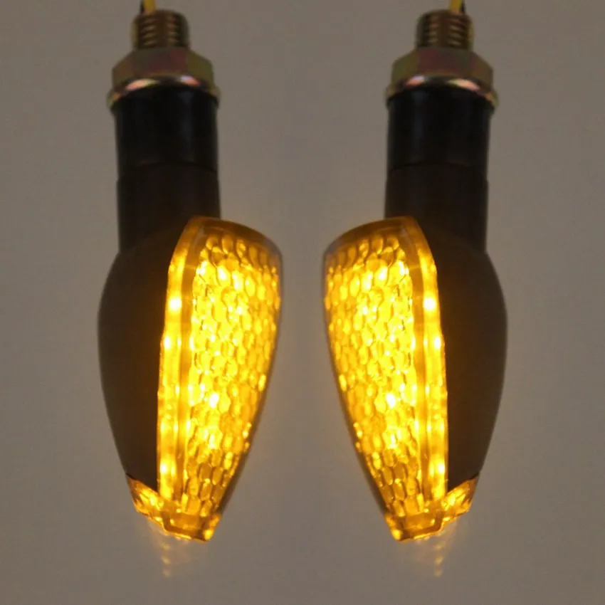 

LED Turn Signal Light Indicators Blinker 12V Flasher Amber Universal for Honda Goldwing 1800 Shadow 600 CBR F4