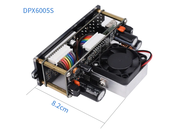 6005S USB Связь постоянного DC-DC Напряжение текущий понижающий Питание понижающий Напряжение преобразователя вольтметр с алюминиевой крышкой, 50В 5A 12 V