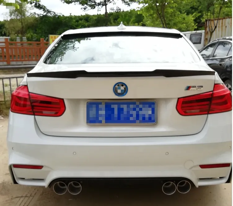 For BMW F30 F35 f38 NEW 3 Series Spoiler sedan rear trunk wing ABS Material M4 style 320i 320li 325li 328i 2012 2019|Спойлеры и