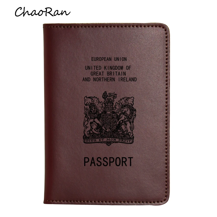 Фото Британский национальный герб Обложка для паспорта с выгравированным именем