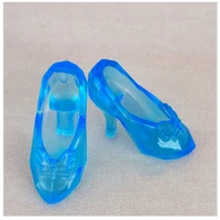 20pairslot beautiful doll accessories transparent shoes high heel doll shoes 16