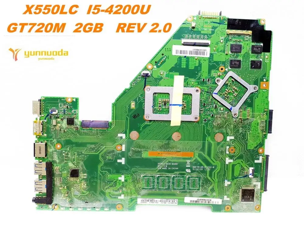 Оригинальная материнская плата для ноутбука ASUS X550LC модель I5-4200U GT720M 2 Гб REV 0