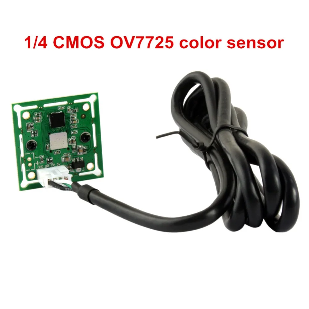 Дешевая usb веб-камера 170 градусов Рыбий глаз объектив CMOS OV7725 640X480 VGA UVC модуль