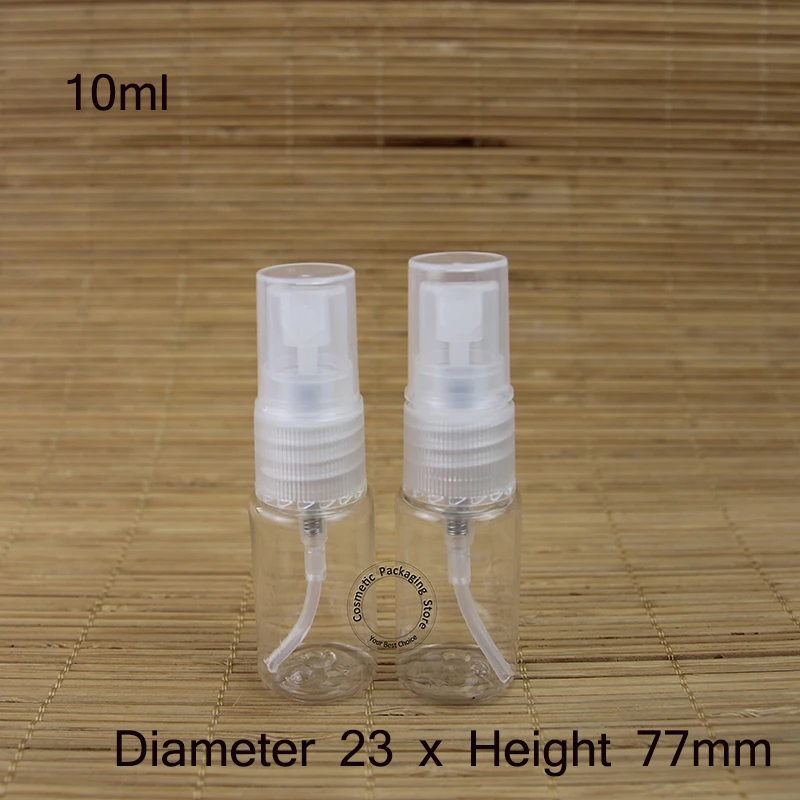 50 шт./лот рекламная акция 10 мл пластиковая бутылка с распылителем атомизирующая