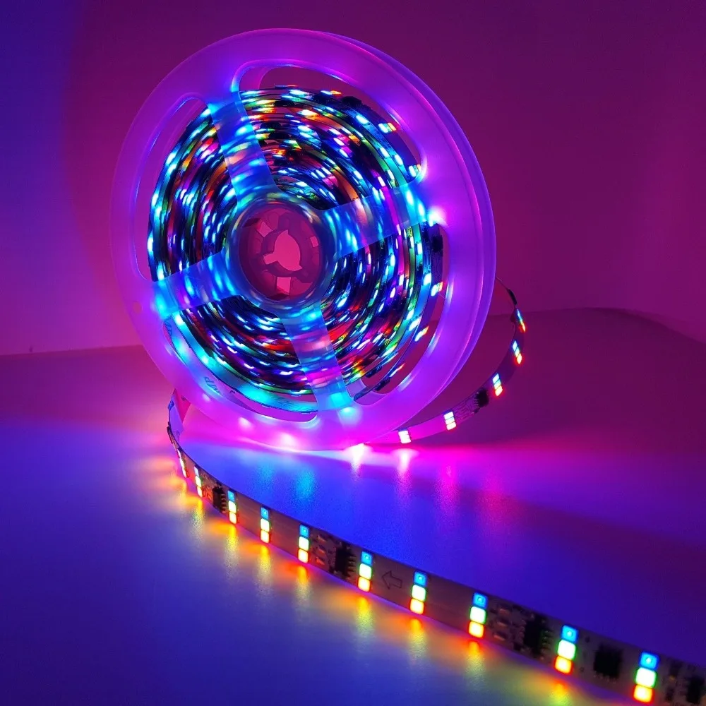 5 м 1903 ИС 2835 RGB светодиодов/м трехрядная цветная полноцветная лента 12 В