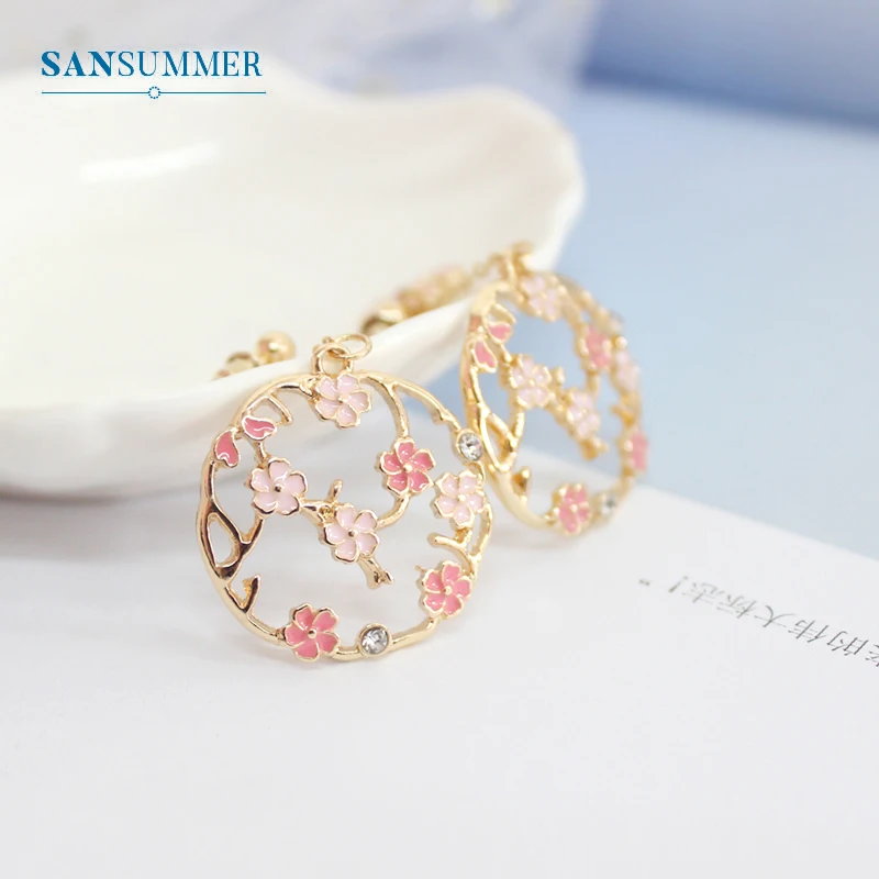 Женские длинные серьги SANSUMMER 2020 винтажные очаровательные металлические подвески