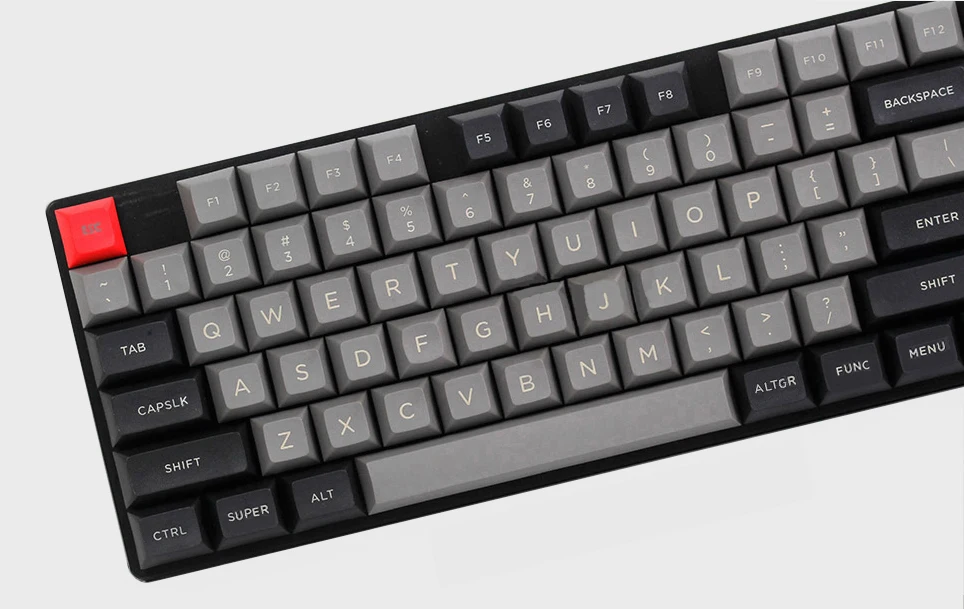 Черный-глубокий серый 112 клавиш PBT DSA Keycaps ANSI ISO Layout Top лазерная гравировка и пустой для Cherry MX переключатели механическая клавиатура