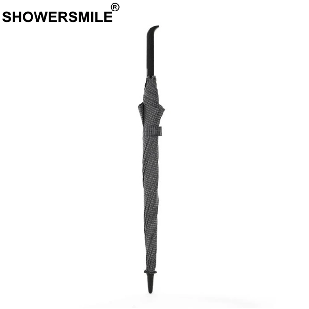 SHOWERSMILE Golf Umbrella Windproof for Men Long Handle Black Rain Gentleman Business Guarda Chuva Mens Gifts | Дом и сад