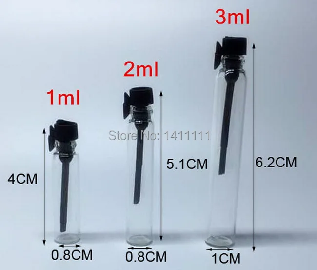 Free shipping 100pcs 1ML mini glass perfume vial Liquid sample tester bottle Tube Colorful cap | Красота и здоровье