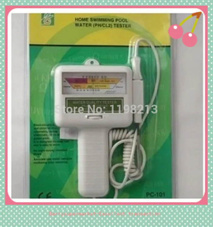 Портативный PH метр тестер качества воды CL2 уровня хлора для бассейна спа PC101|tester