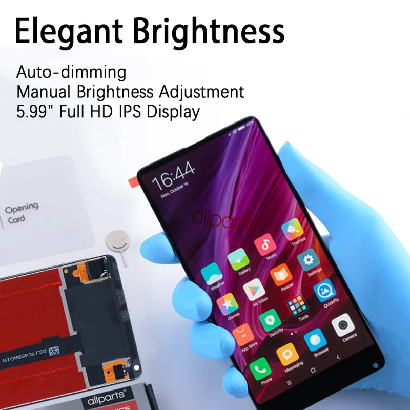 дисплей для XIAOMI Mi Mix 2S LCD в сборе с тачскрином Оригинал 5.99 Черный белый|Экраны