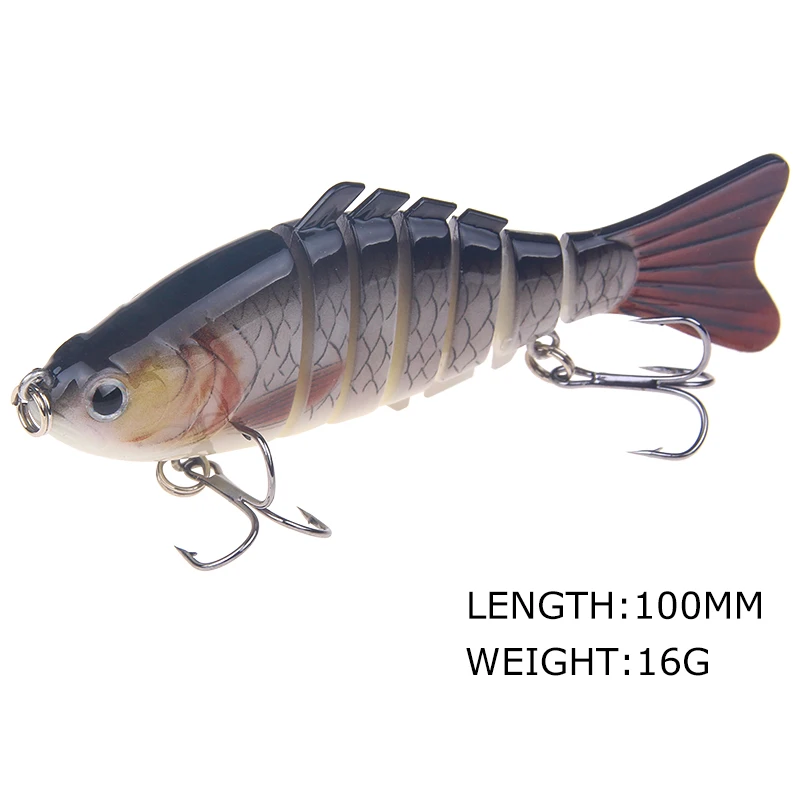 YTQHXY 1 шт. Swimbait рыболовная приманка качественная профессиональная жесткая 100 мм 16 г