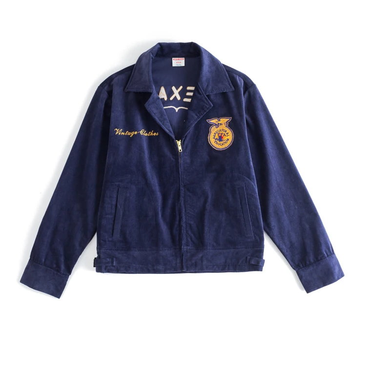 SauceZhan, куртка для пары, FFA, американская сельскохозяйственная ассоциация, куртка, вельветовое пальто, куртка с вышивкой, мужские куртки, уличная одежда
