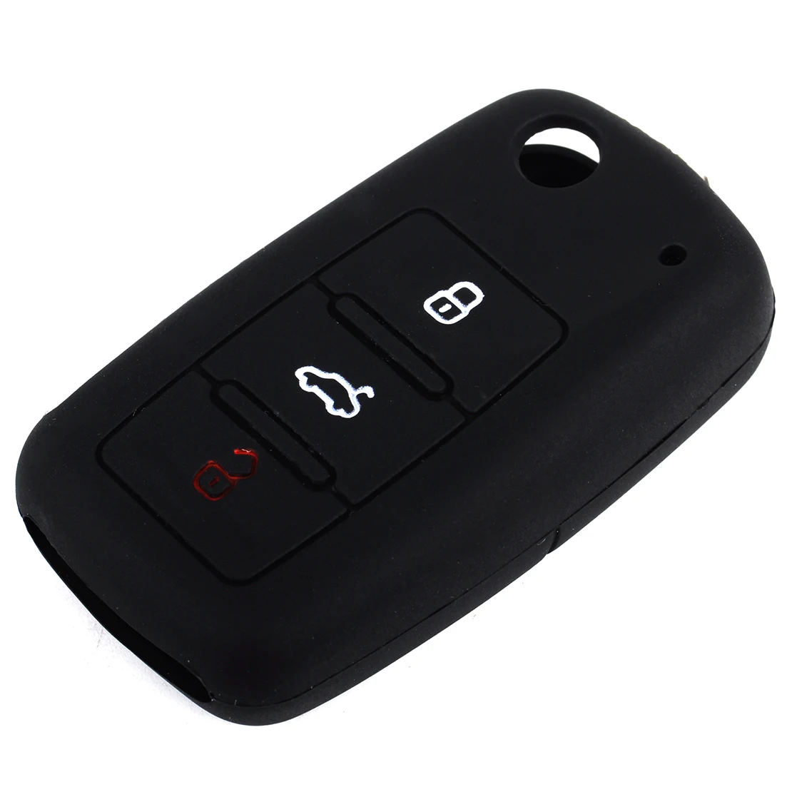 Черный силиконовый чехол DWCX для Skoda Fabia Octavia Superb Seat VW Jetta Golf Passat Polo Caddy Bora|car key case