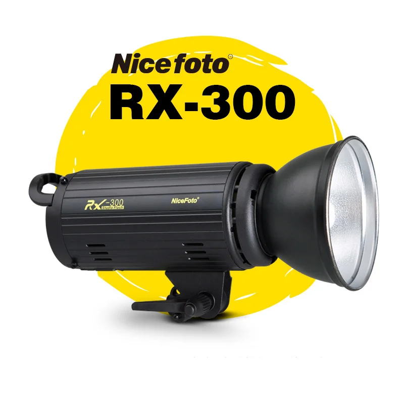 NiceFoto освещение для фотосъемок RX 300 Вт студийная вспышка быстрая переработка