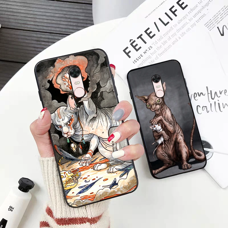 Силиконовый чехол Lavaza с рисунком Сфинкса и кота для Xiaomi Redmi 4A 4X 5 5A 6 6A 7 7A 8 8A K20 Pro Plus S2